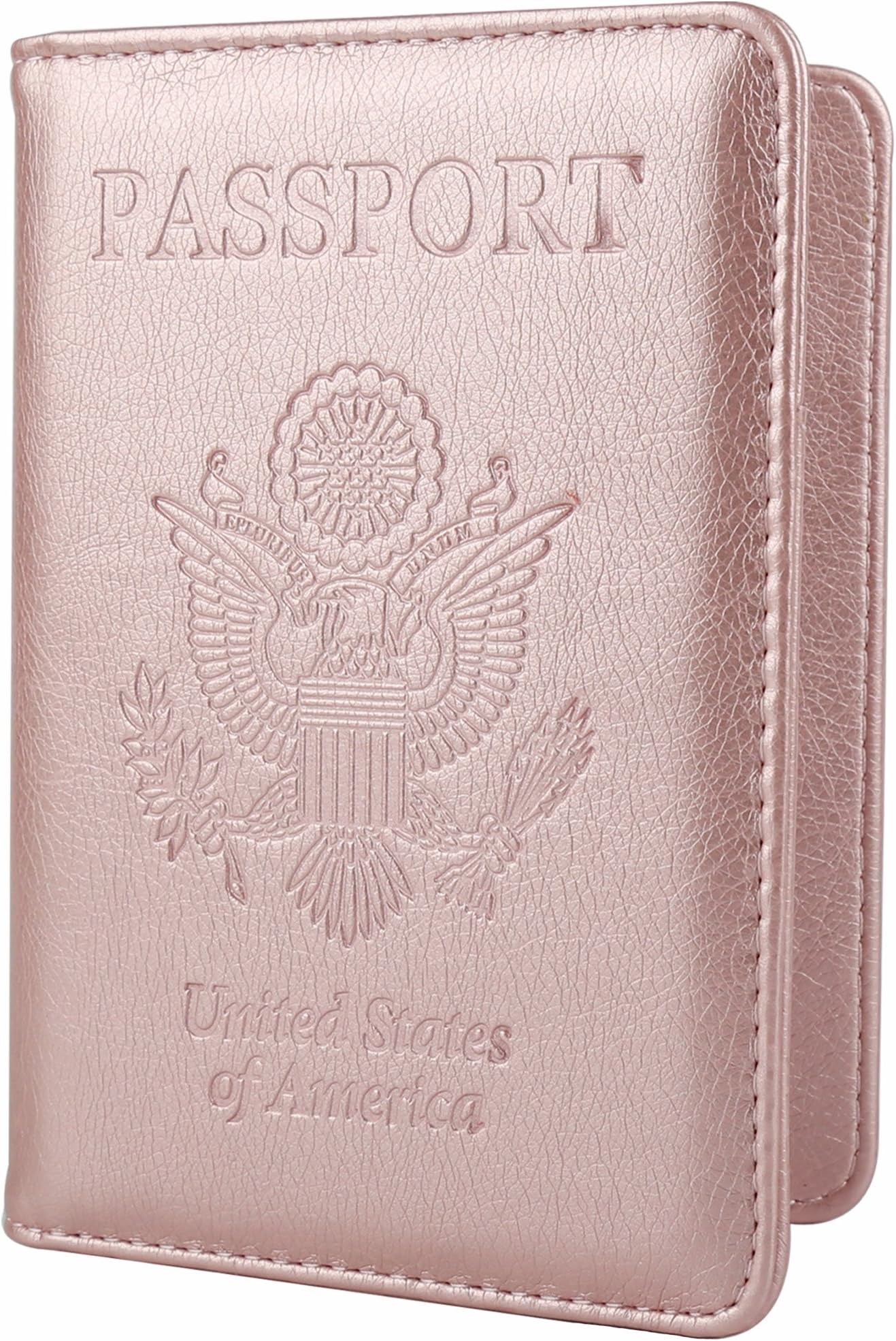 GDTK Leather Passport Holder Cover Case RFID Blocking Travel Wallet