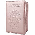 GDTK Leather Passport Holder Cover Case RFID Blocking Travel Wallet
