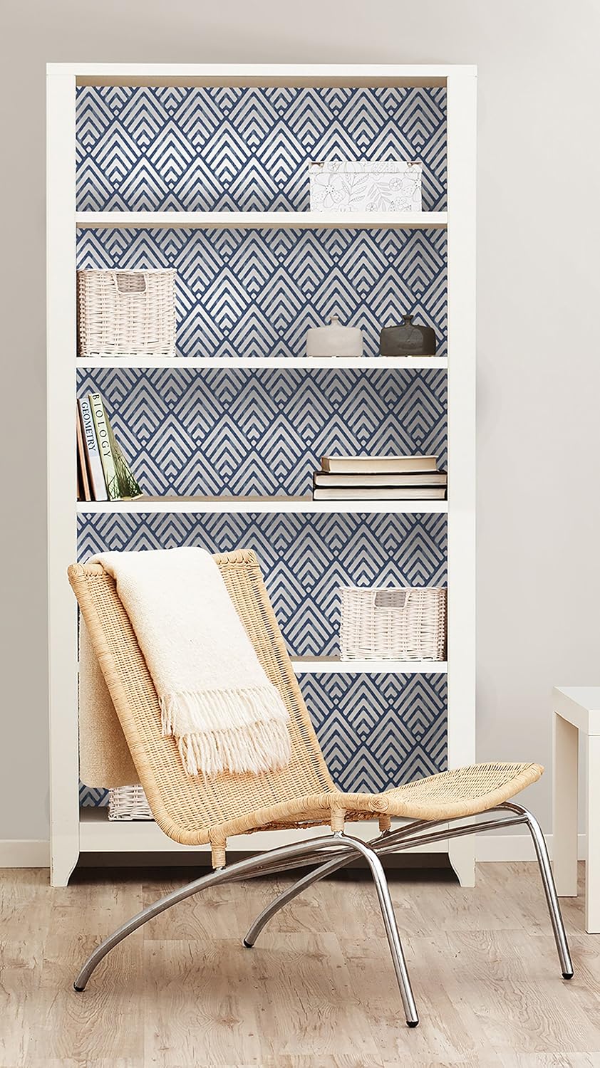 NuWallpaper NU1701 Deep Arrowhead Decal - Blue, 52 x 52 cm - Image 5