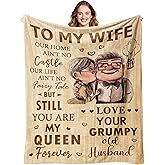 Antonia Bellamy Gifts for Wife Blanket 60’’X50’’, Anniversary Wedding Romantic Gift for Her, Wife Mothers Day Birthday Gift from Husband, I Love You Present for Her