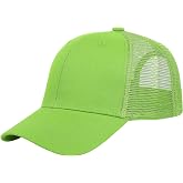Falari Trucker Hat Baseball Cap Structured Plain Design 6 Panel, Adjustable Size