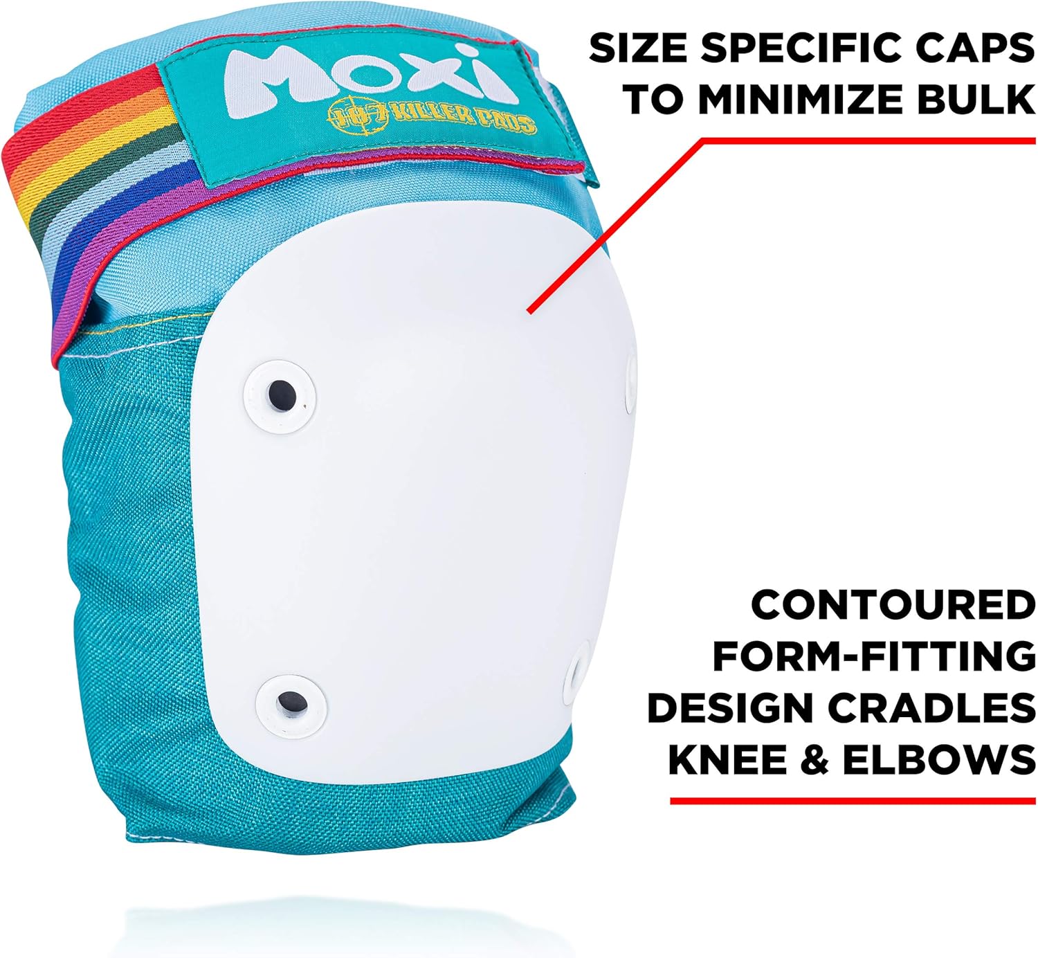 187 Killer Pads Moxi Skate Knee Pads, Elbow Pads, and Wrist Guards, Six Piece Pad Set : Sports & Outdoors