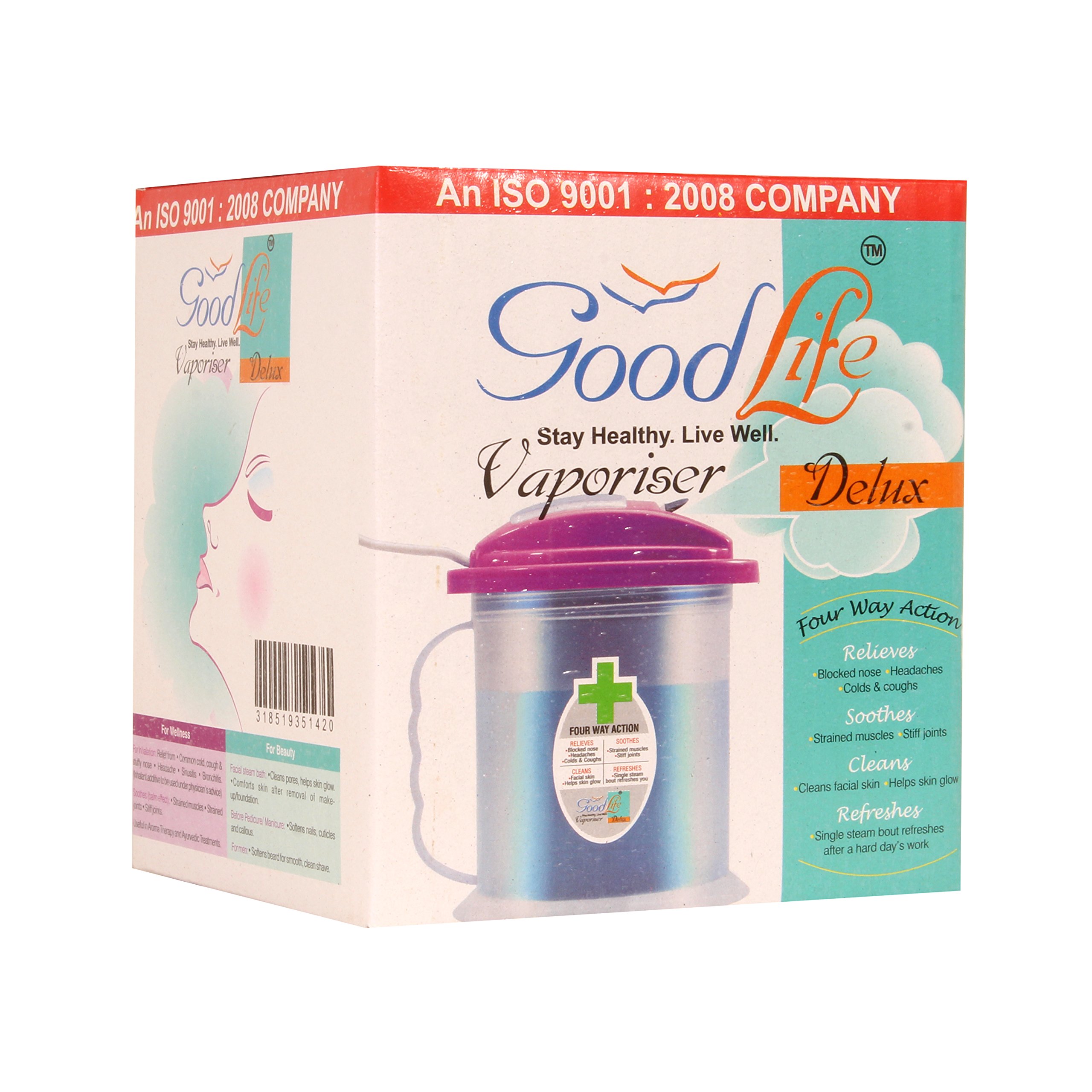 SMARTCARE Steam Vaporizer for Cold and Cough, Mini Facial and Nose