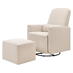 DaVinci Olive Upholstered Swivel Glider with Bonus