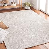 SAFAVIEH Metro Collection Area Rug - 5' x 8', Beige & Ivory, Handmade Floral Wool, Ideal for High Traffic Areas in Living Roo