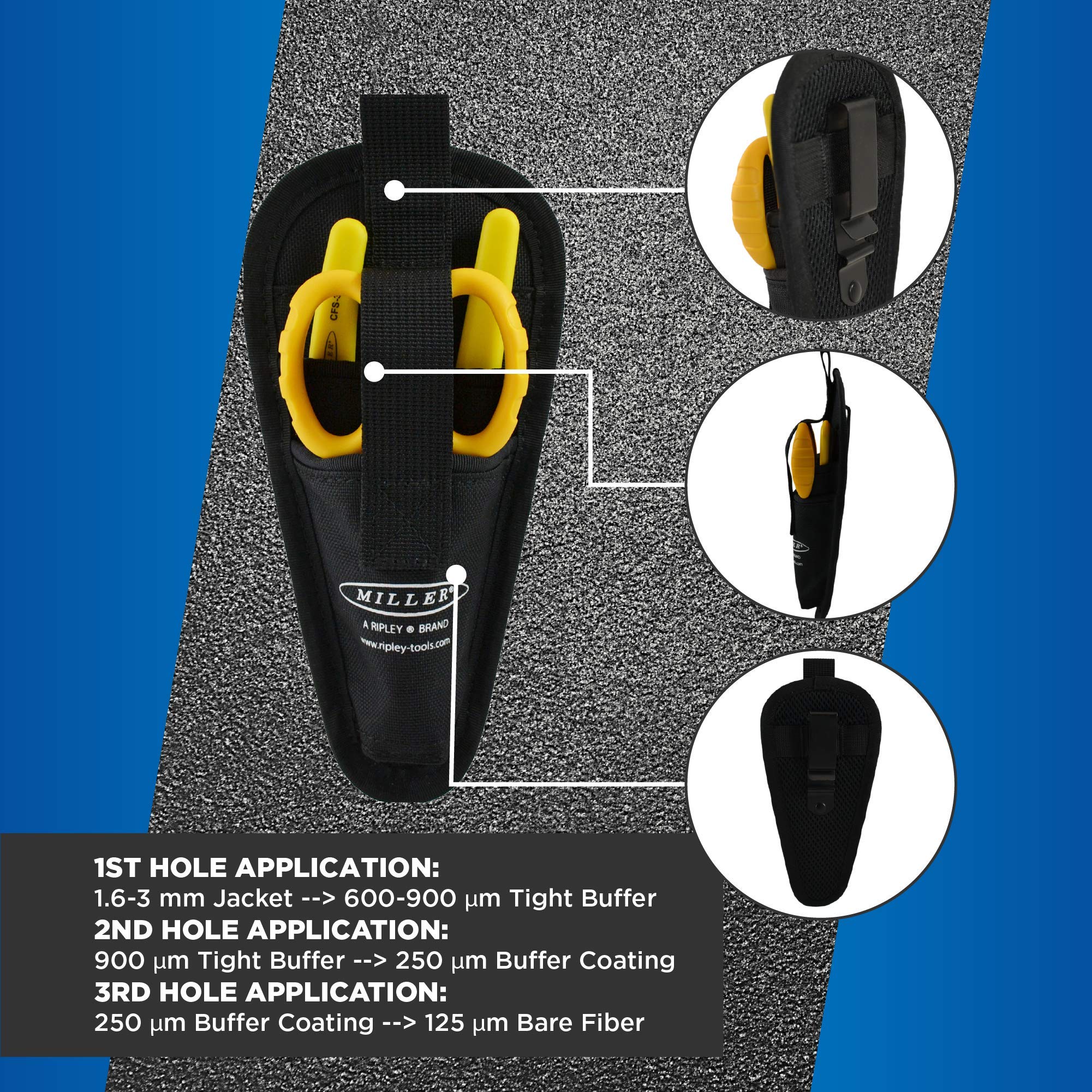 Miller MA01-7001 Kit, CFS-3 3-Hole Fiber Optic Cable Stripping Tool And ...