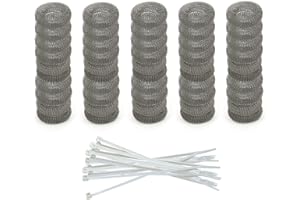 DR Quality Parts Washing Machine Lint Trap – Stainless Steel Hose Filter, Mesh Drain Catcher, Washer Sock Lint Remover, Rust-Free Snare Laundry Filter with Nylon Cable Ties, 29cmx6.5cm – 50-Pack