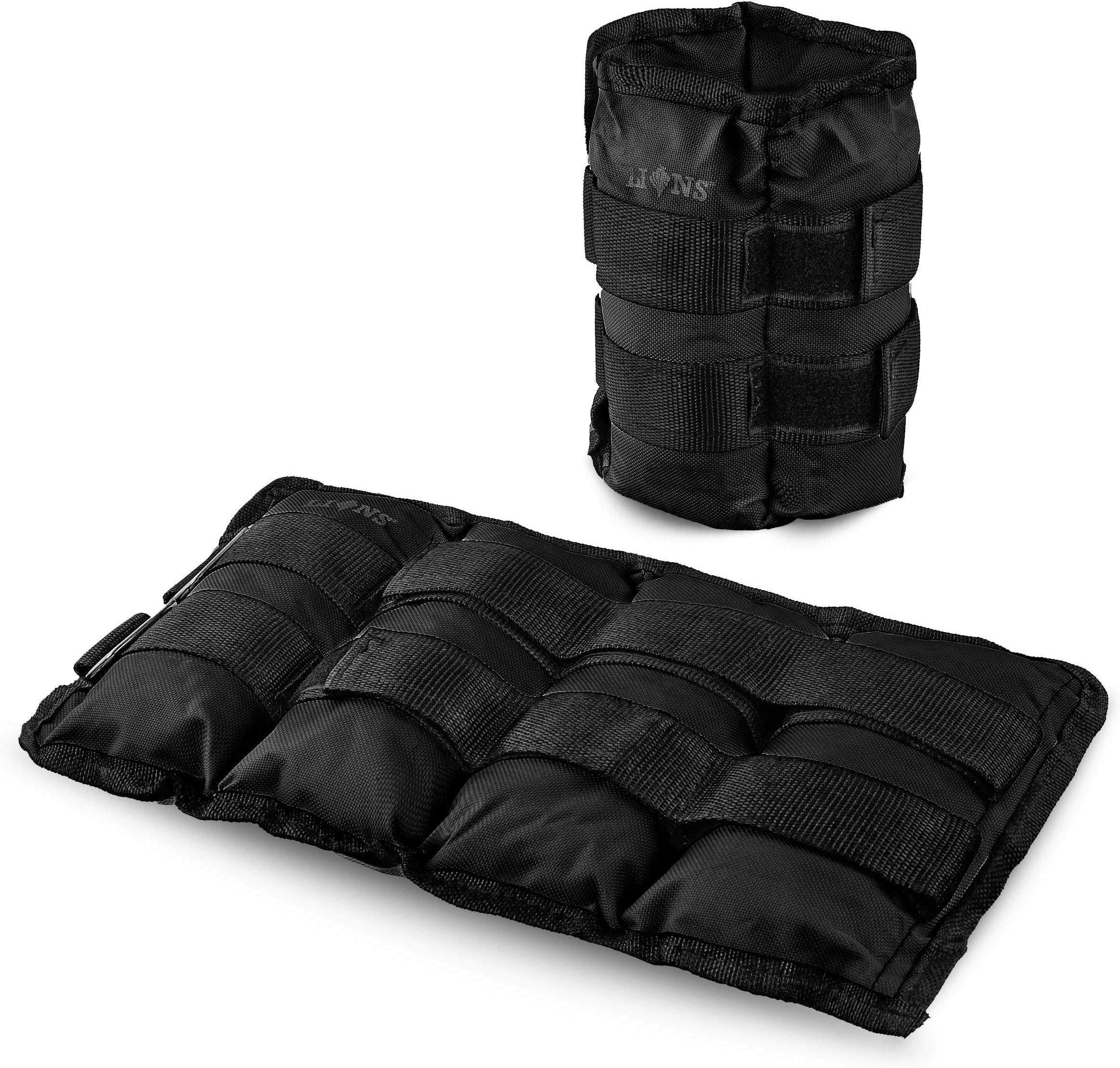 Lions 5kg Ankle Wrist Weights - Weighted Leg Straps | Gym | Fitness | Exercise | Strength Training | Resistance Walking | Running | Pair of 2.5kg Each | 5kg Weight Set