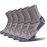 NORDIC Socks Merino Wool Lightweight Hiking Socks for Men & Women, 5-Pack Low Cut Unisex, Anti-Blister, Moisture-Wicking