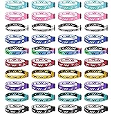 LOAYHOAY 40PCS WWJD Webbing Bracelets for Women Men What Would Jesus Do Bracelet Adjustable Religious Colorful Woven Bulk WWJD Wristband Inspirational Christian Bracelet Faith Bracelet for Fundraisers
