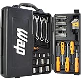 WAP Kit de Ferramentas Manuais WF M110 em Cromo Vanádio, com 110 Peças e Maleta Organizadora