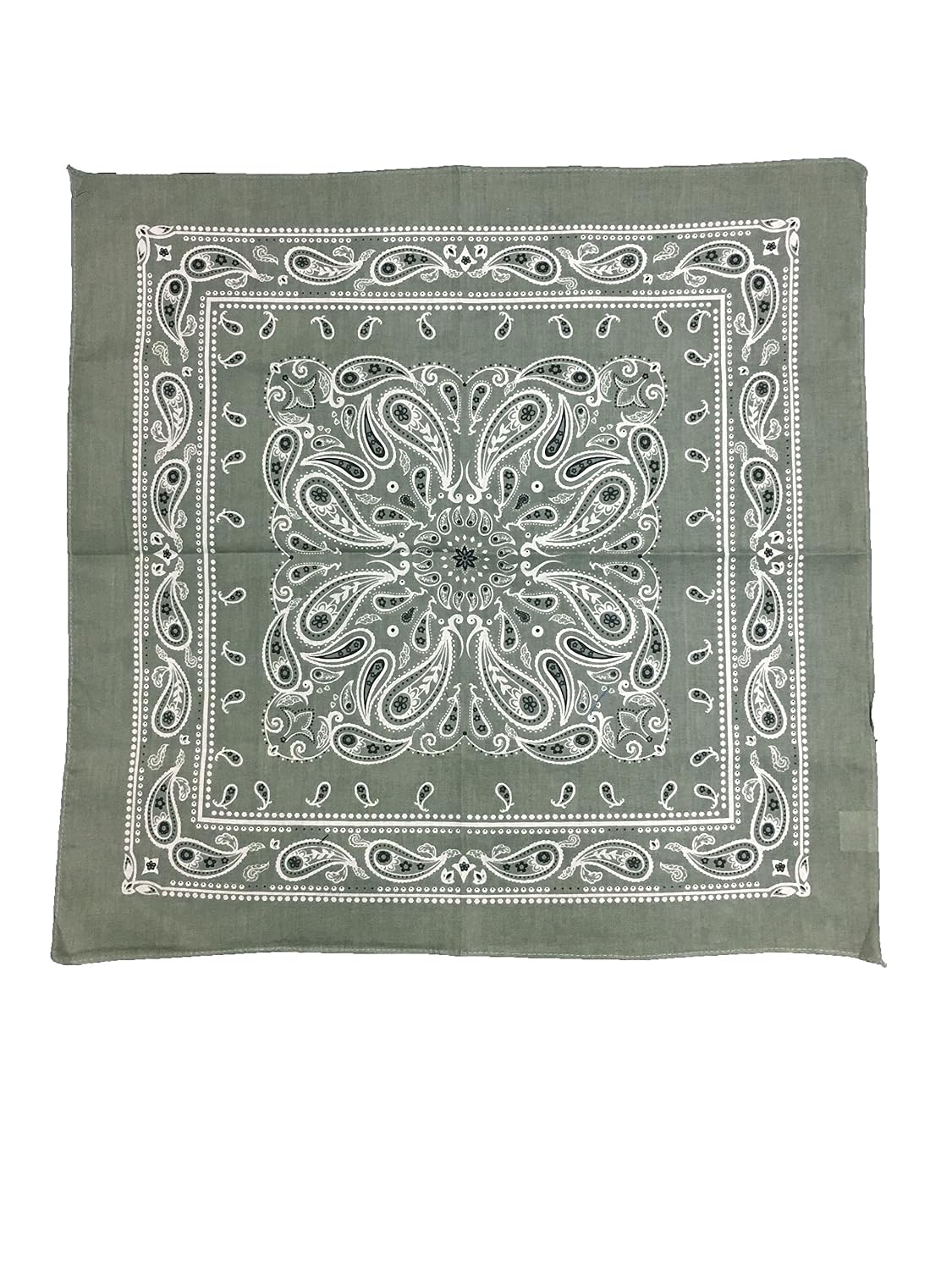 3 pieces of steel gray bandanas printed bandanas unisex bandanas cotton bandanas paisley bandanas gents bandanas cowboys bandanas bikers bandanas mask bandanas