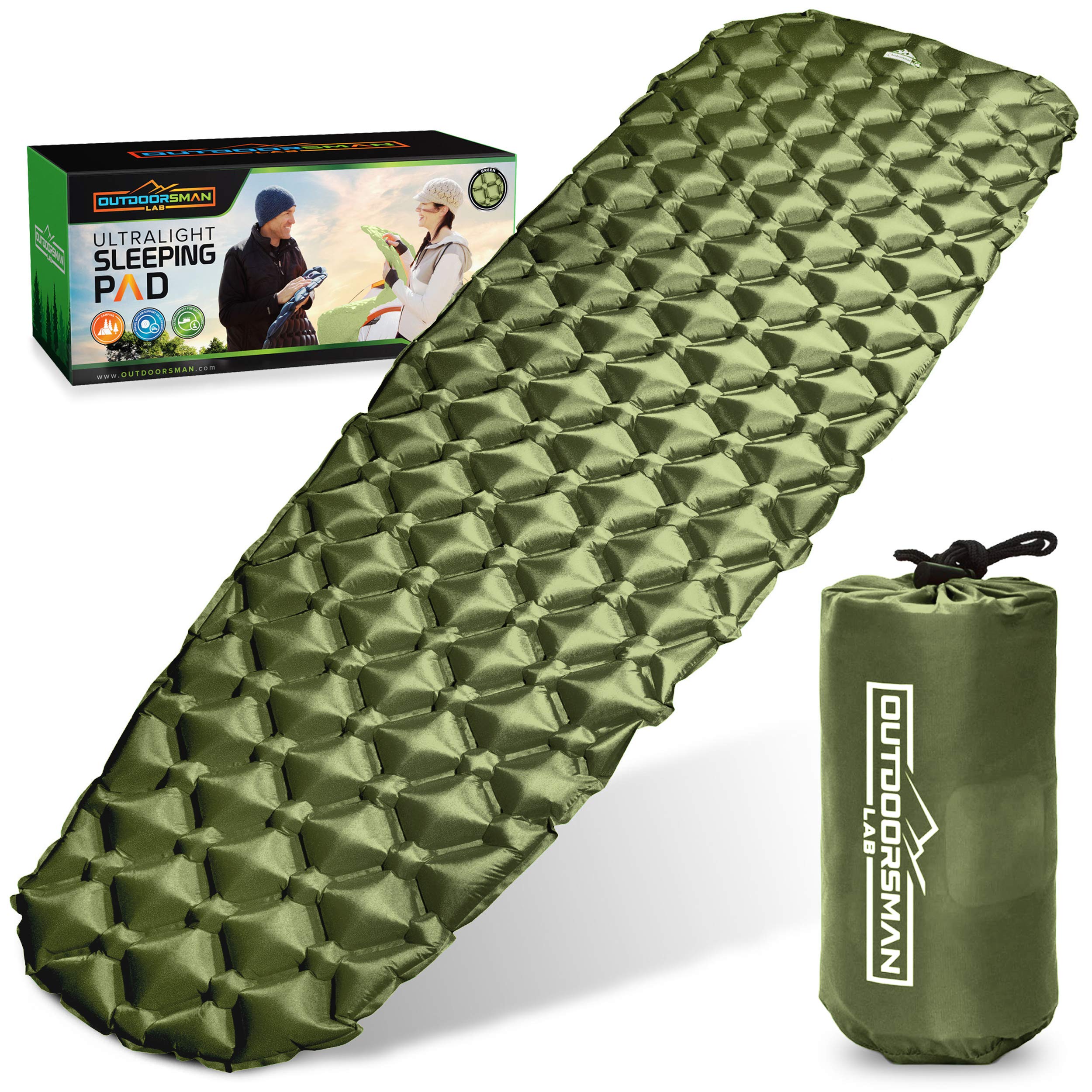 Outdoorsman Lab Sleeping Pad for Camping - Patented