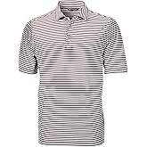 Cutter & Buck Mens Short Sleeve Virtue Eco Pique Stripe Recycled Mens Big and Tall Polo