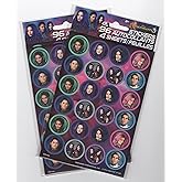 Pack of 2 Descendants 3 Stickers Sheet - 192 Stickers Included - (2-Pack) Featuring Mal, Evie, Jay, and Carlos