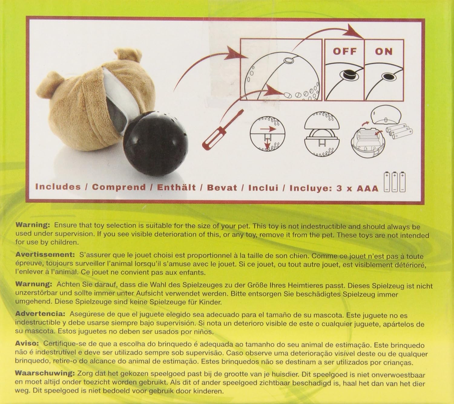 zeus bulldog motorized bouncing toy