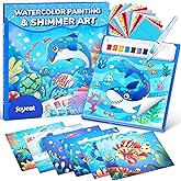 JoyCat Paint with Water Coloring Books, Art & Craft Activity, Princess No Mess Art for Kids Ages 4-8, Craft Kits & Supplies, 
