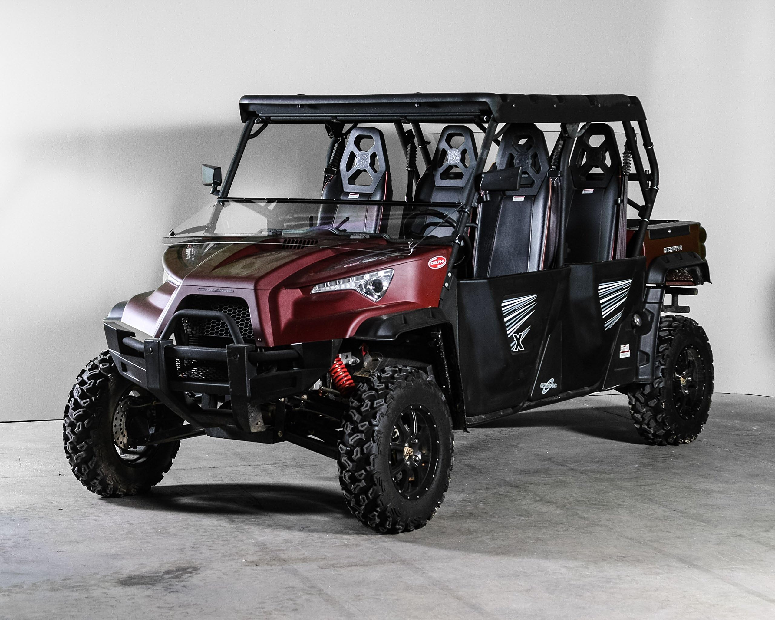 Compatible with Odes Dominator X Full Tilting UTV Windshield 1/4" - Scratch Resistant - Made in The USA!.
