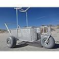 Phoenix Beach Buggy for Deep Sand Carry Chairs Cooler Umbrella with Ease Capacity 300 lbs