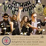 Itsy Bitsy Party Co Premium Reusable Birthday Decorations Black Gold Banner view 6