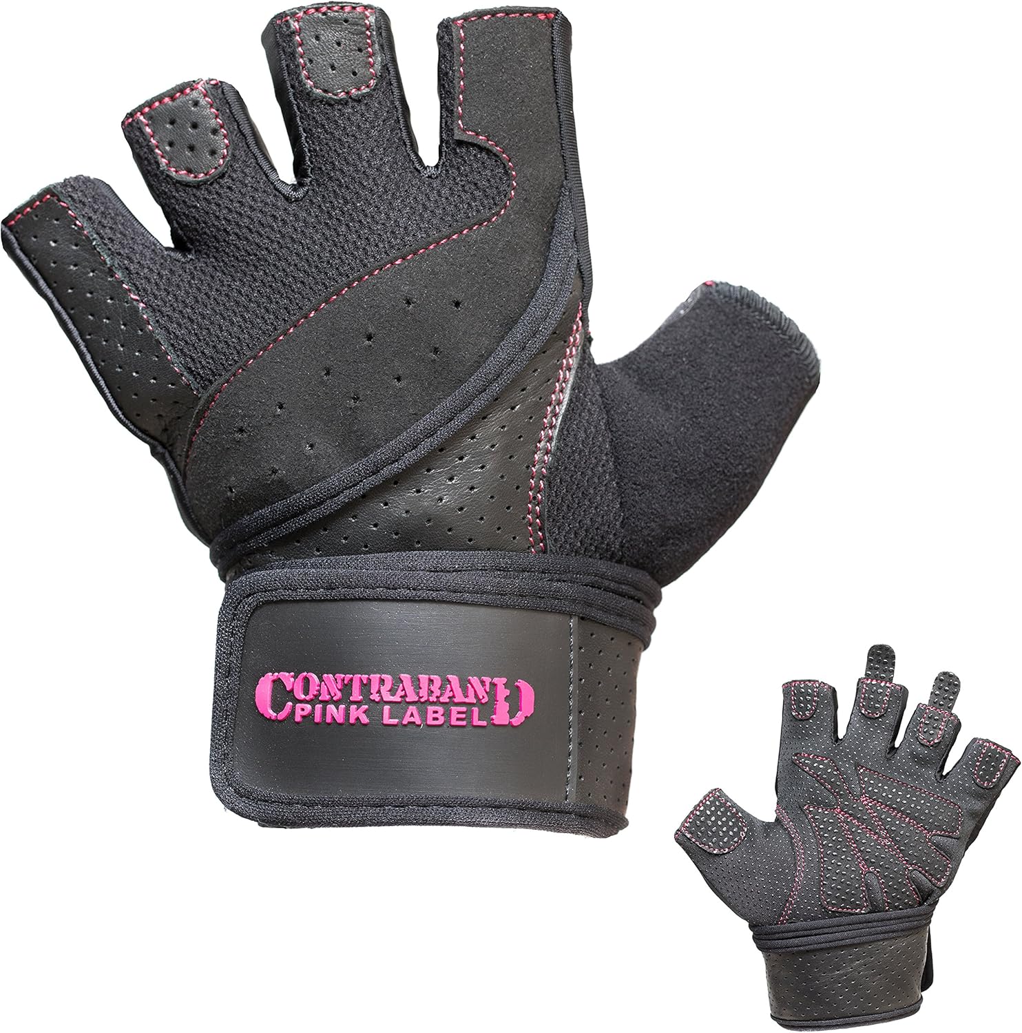 Contraband pink label gloves Clearance