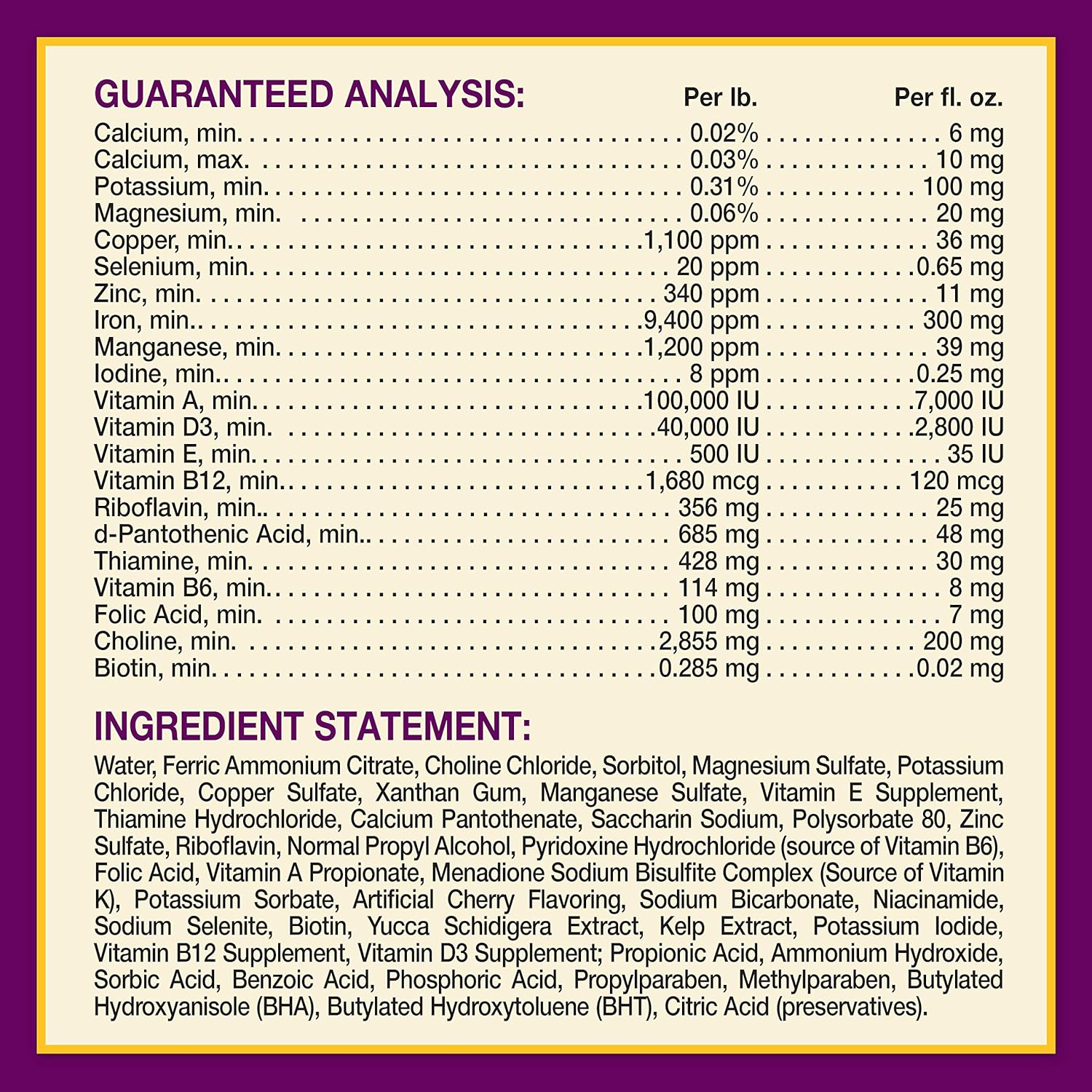 Horse Health Red Cell Iron-Rich Vitamin-Mineral Supplement, Industry Standard Vitamin-Mineral Liquid for Fueling Horses of All Ages, 1 gallon : Herbal Supplements : Pet Supplies