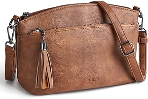 Mroede Cross Body Bag Purses for Women, Crossbody Bags for Women, Soft Leather Shoulder Handbags for Women with 2 Straps