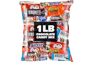 THE HAMPTON POPCORN COMPANY Chocolate Candy Variety Pack, 1lb Bulk Chocolate Candy, Pinata Candy, Individually Wrapped Chocolate Fun Size Candy Bars