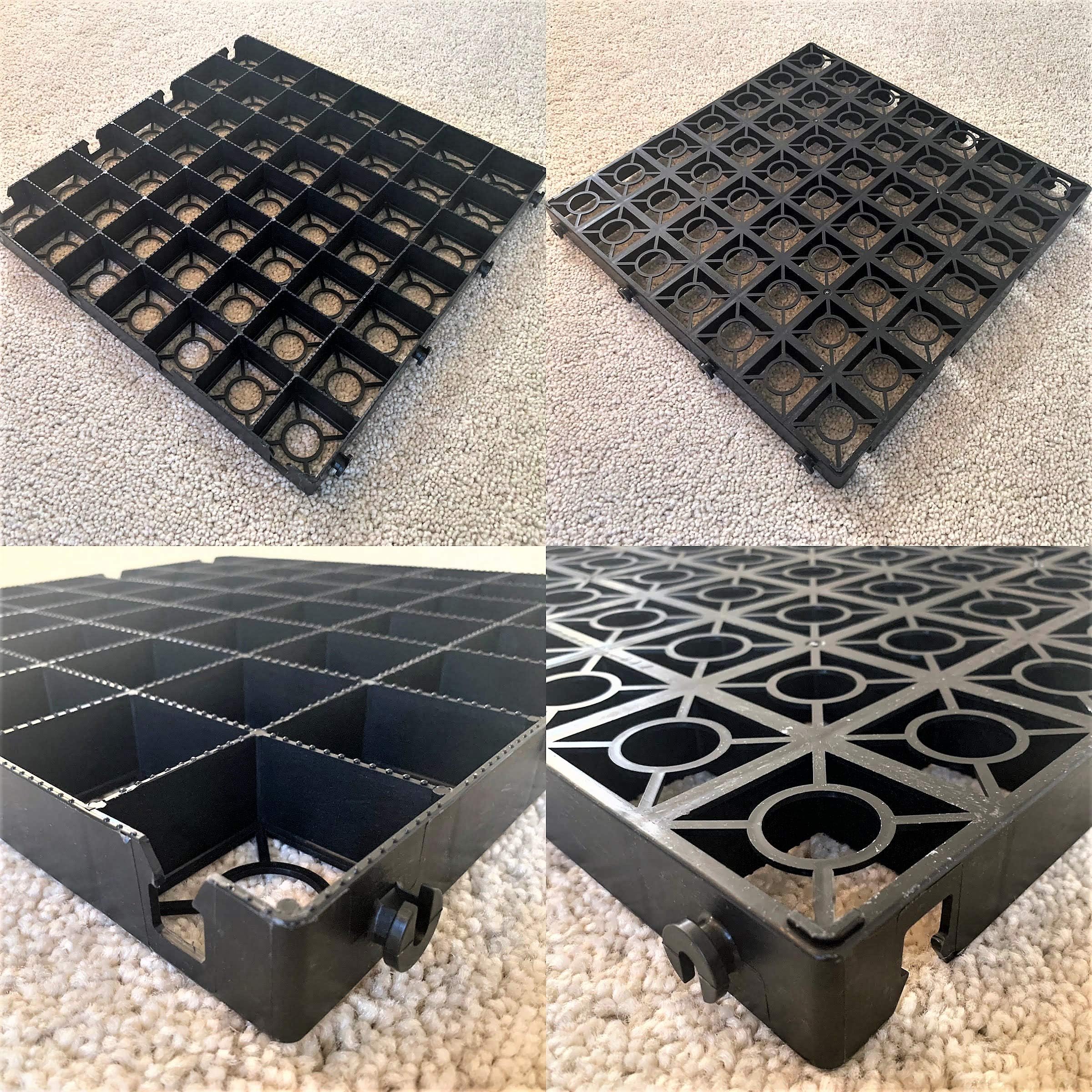 GREENHOUSE BASE GRID 3.5M X 2.5M SUITS 11 x 8 FEET GREENHOUSES & SHED BASES 11 x 8 FEET = FULL ECO KIT + HEAVY DUTY MEMBRANE - PLASTIC ECO PAVING SLAB BASES & DRIVEWAY GRIDS