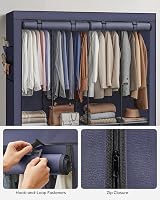 SONGMICS Clothes Wardrobe Portable Closet Garment Rack 4 Hanging Rails 4 view 9