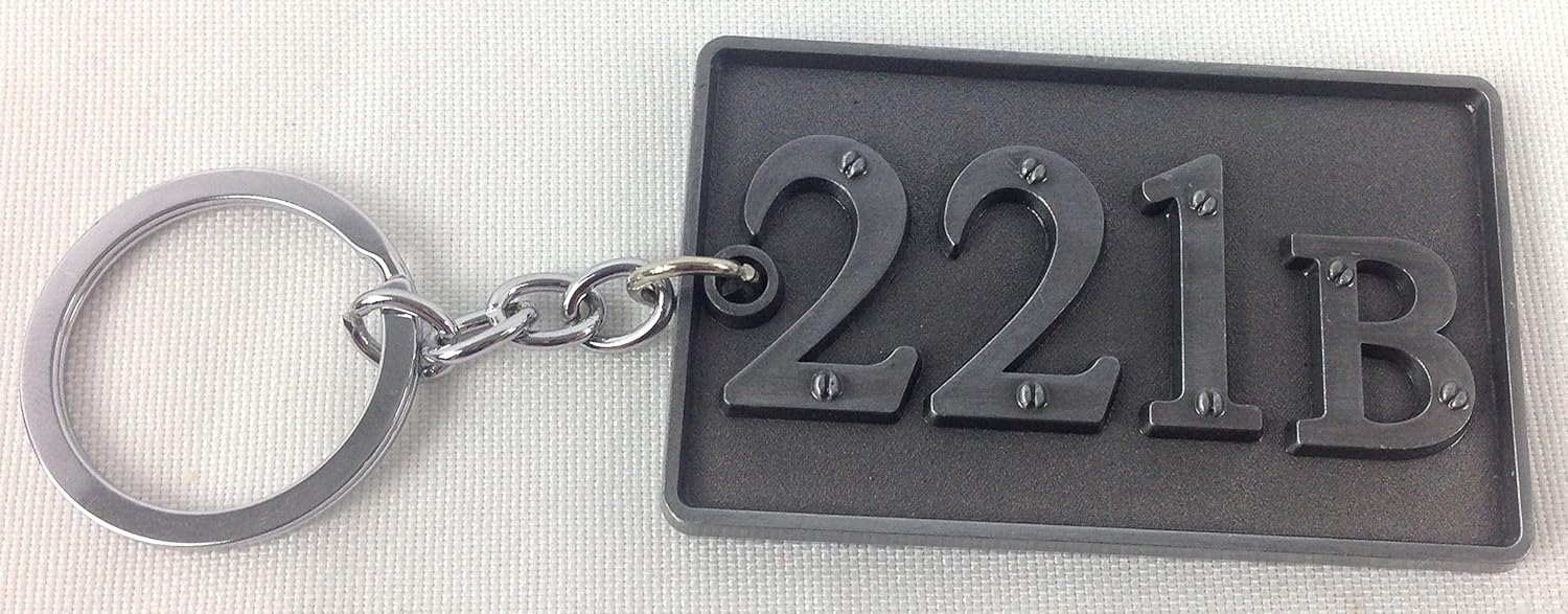 221B Baker Street - Sherlock Holmes Consulting Detective 1881 to 1904 - Keyring Keychain
