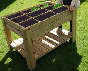 AD servicios Mesa de Cultivo Huerto Urbano con Bandeja y ...