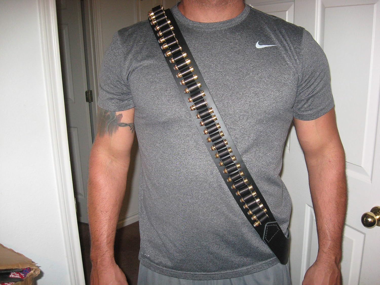 Bandolier Handmade Leather Ammo Bandolier w/ 54 Ammo Loops