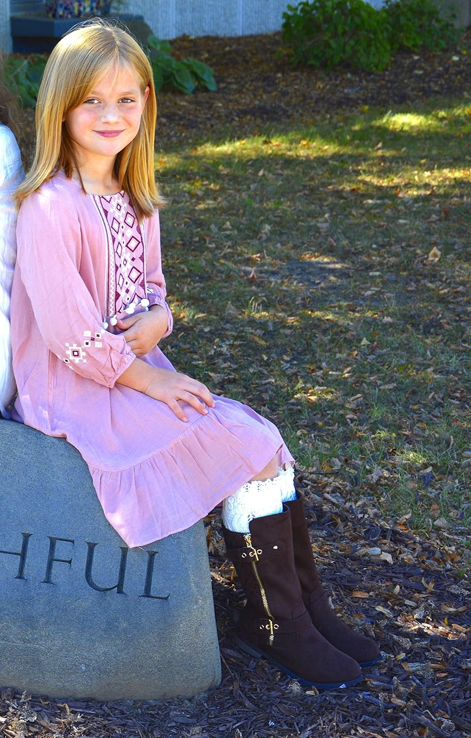 girls faux suede boots