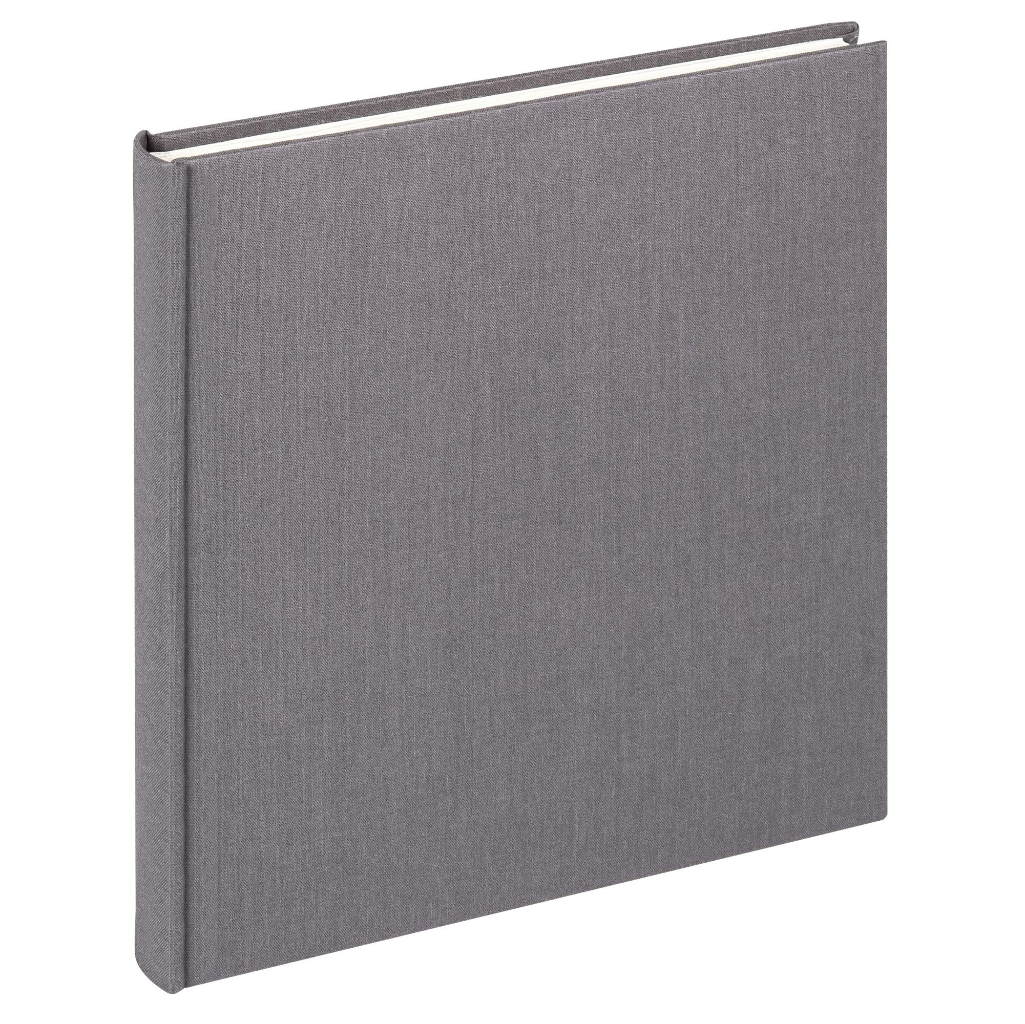 walther Design Photo Album Anthracite-Dark Grey 26 x 25 cm Linen, Cloth FA-505-T