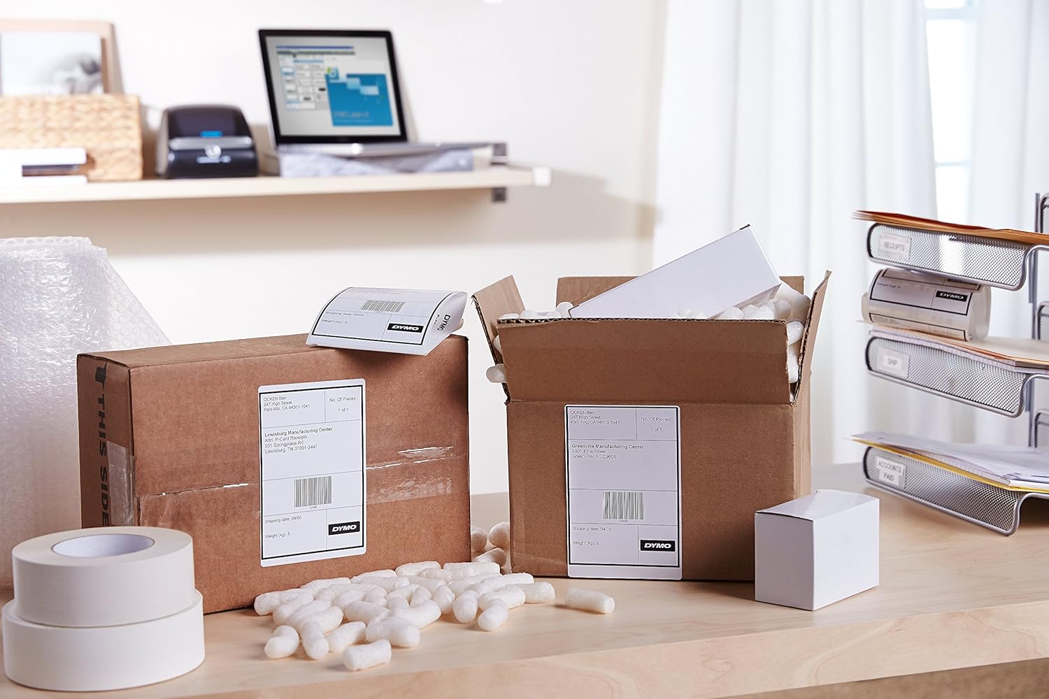 DYMO 1755120 LabelWriter 4XL Thermal Label Printer : Label Makers : Office Products