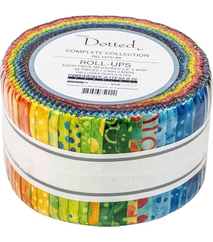Lunn Studios Jelly Roll 2.5" In Cotone PRISMA DYES LAVA FLOW BATIKS - Strisce Pre-tagliate Per Quilting - Robert Kaufman - 2