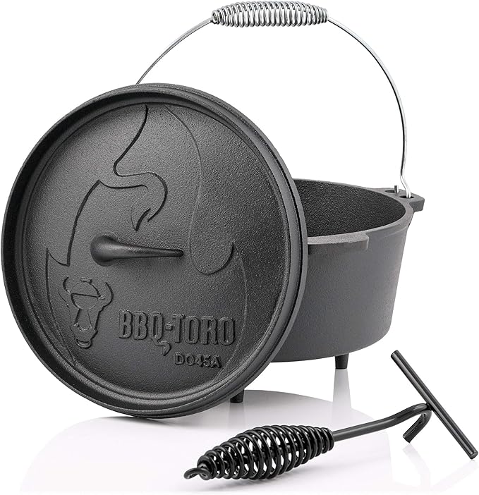 BBQToro Dutch Oven Alpha Series, Already Baked PreSeasoned, Various