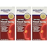 Equate 4-Way Nasal Spray 3-Pack Phenylephrine HCl - 1 fl oz each
