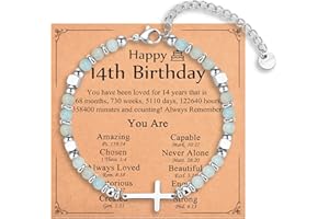 IKIATY Religious Cross Bracelet for Women Girls, Christian Gifts for Daughter Granddaughter Sister in Christ Friend Niece on Birthday Christmas Easter Valentines Day Graduation