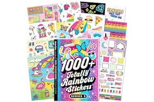 Fashion Angels 1,000+ Totally Rainbow Sticker Book, Includes Fun & Colorful Craft Stickers, Ideal for Accessorizing Kids & Teens Notebooks, Journals & More