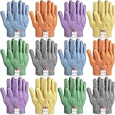 Hercicy 12 Pairs Cut Resistant Gloves Level 5 Protection Safety Cutting Kitchen Cuts Gloves for Chefs Garden