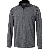 Quarter Zip Pullover Men Performance Dry Fit Stripe Mock Neck Midlayer Golf 1/4 Zip Pullover Mens Sweatshirt