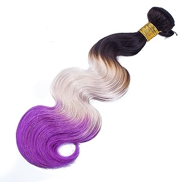 Amazon Com Bolin Hair Three Tone Ombre Color 1b Gray
