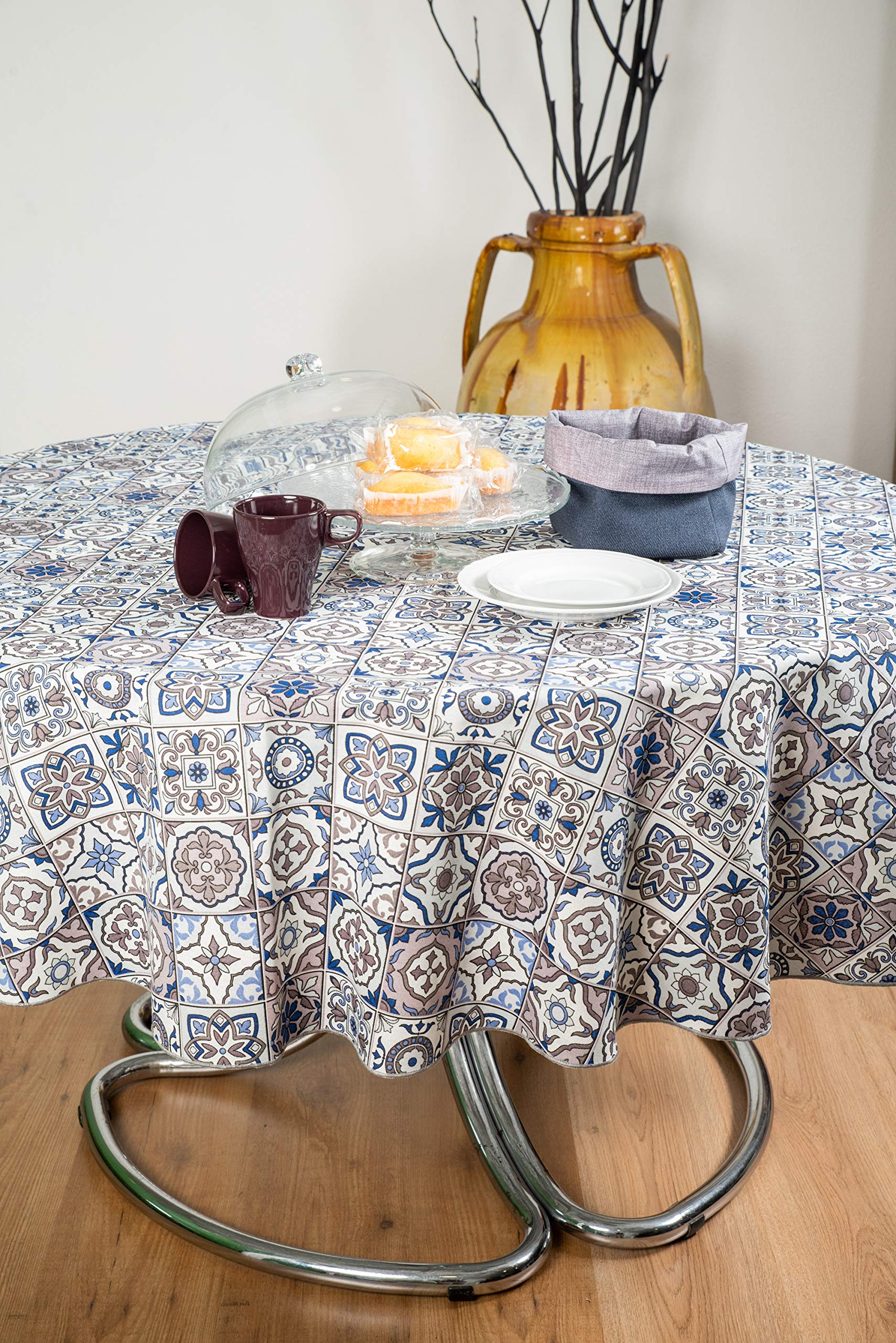 ESSE HOME - CONFESTYL - Stain resistant table cover - Cinzia 123 (0-140, 12-12)