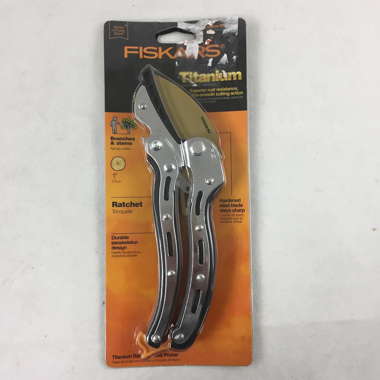 Fiskars 63/4 in. Titanium Anvil Ratchet Hand Pruner Amazon.ca Patio