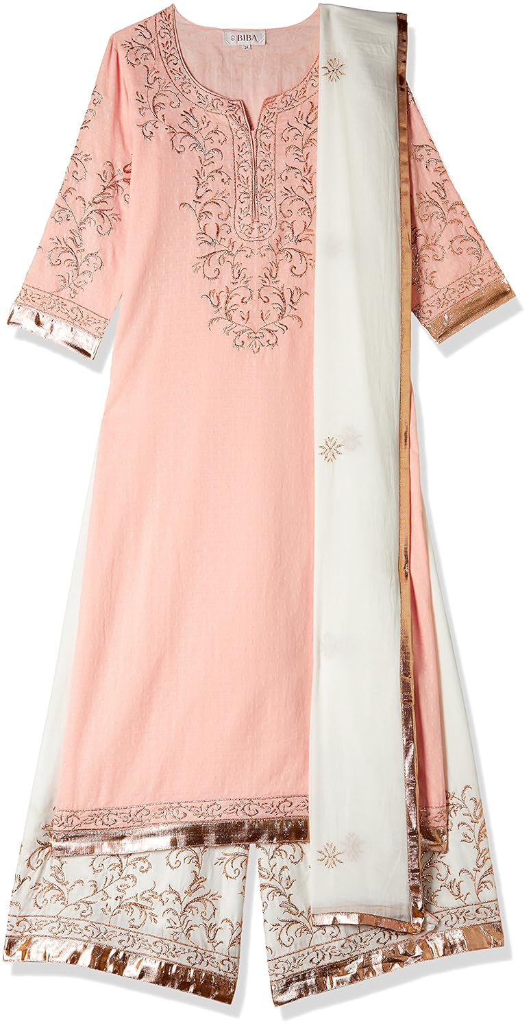 biba women's straight salwar suit
