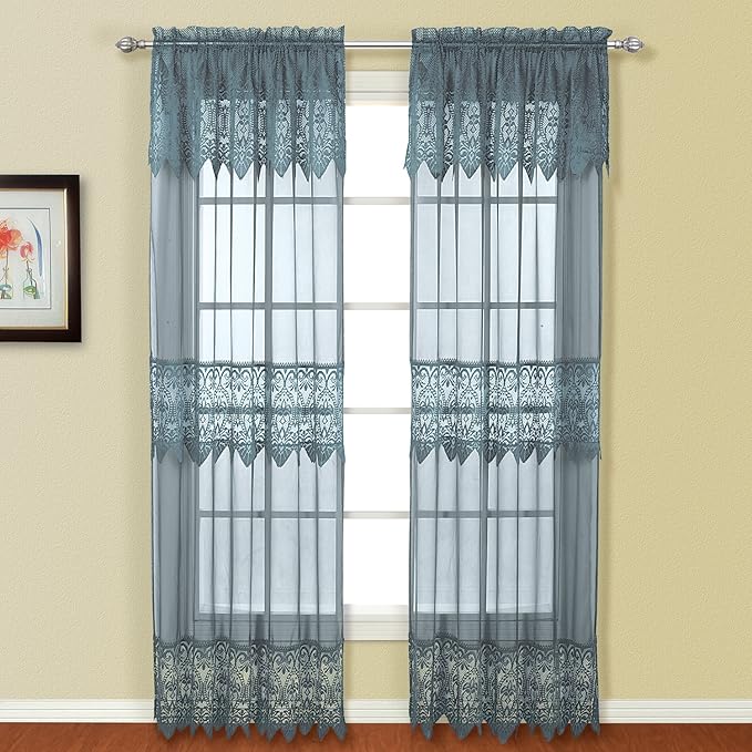 Buy American Curtain and Home Patricia Window Curtain, 52Inch by 84