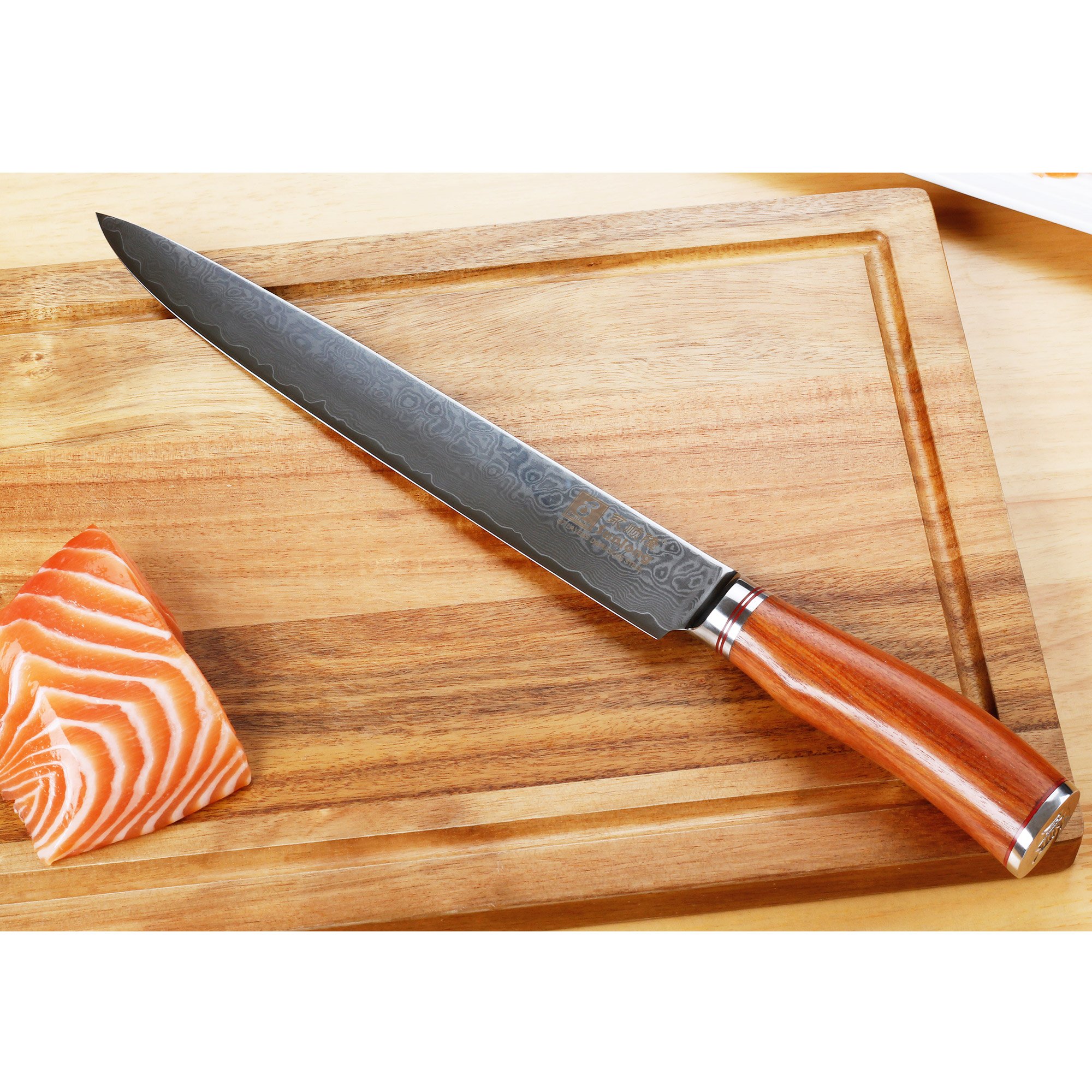 Sunlong 10 Inch Sashimi Sushi KnifeYanagi Raw Fish Slicing Knife
