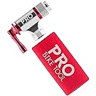 Pro Bike Tool CO2 Inflator By, Quick & Easy, Presta and Schrader Valve Compatible, Bicycle Tire Pump For Road and Mountain Bikes, Insulated Sleeve, No CO2 Cartridges Included